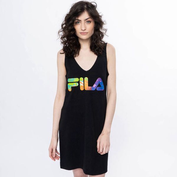 Vestidos Fila Mujer Negras - Raven - España 847603DZT